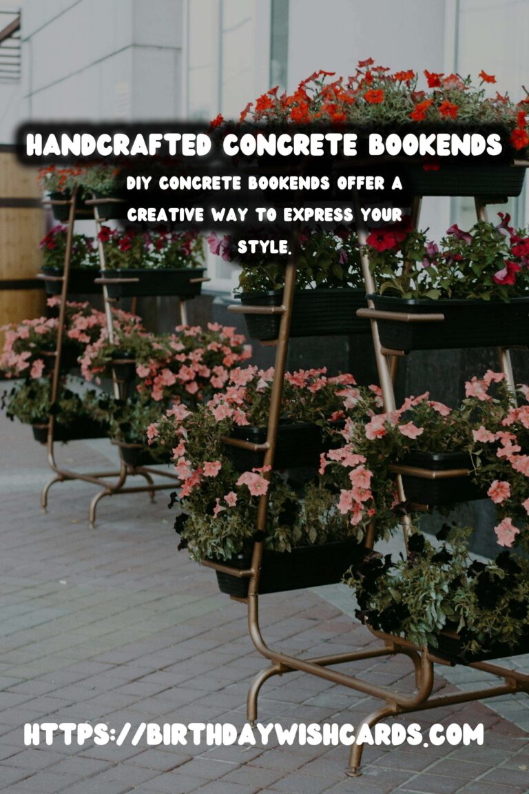 DIY Concrete Bookends: Personalize Your Space with Style