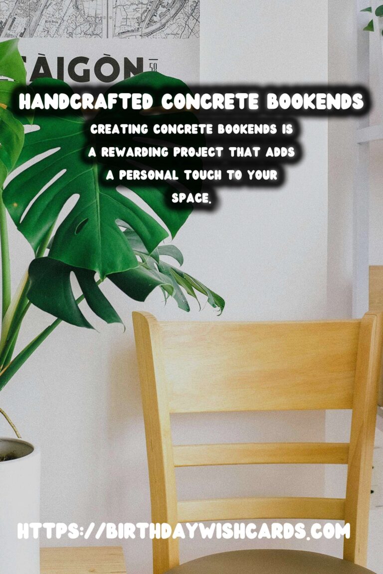 DIY Concrete Bookends: Personalize Your Space with Style