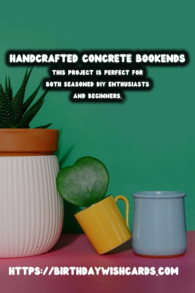 DIY Concrete Bookends: Personalize Your Space with Style