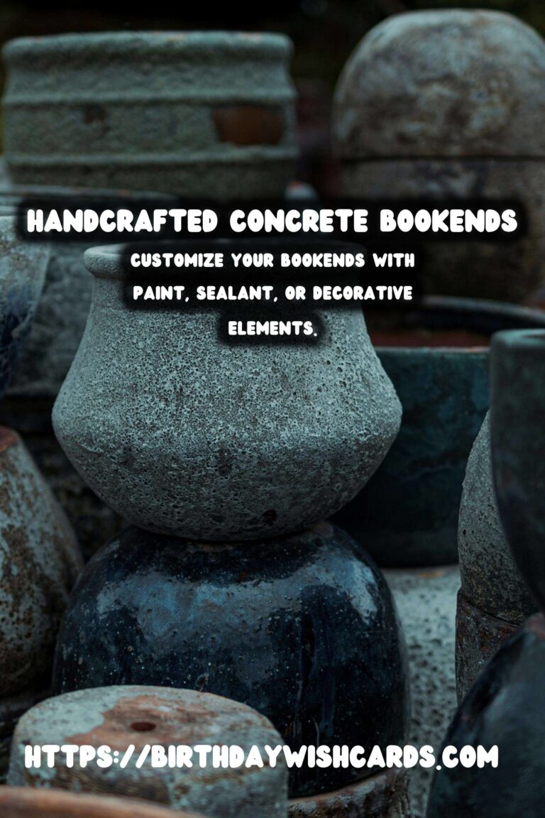 DIY Concrete Bookends: Personalize Your Space with Style