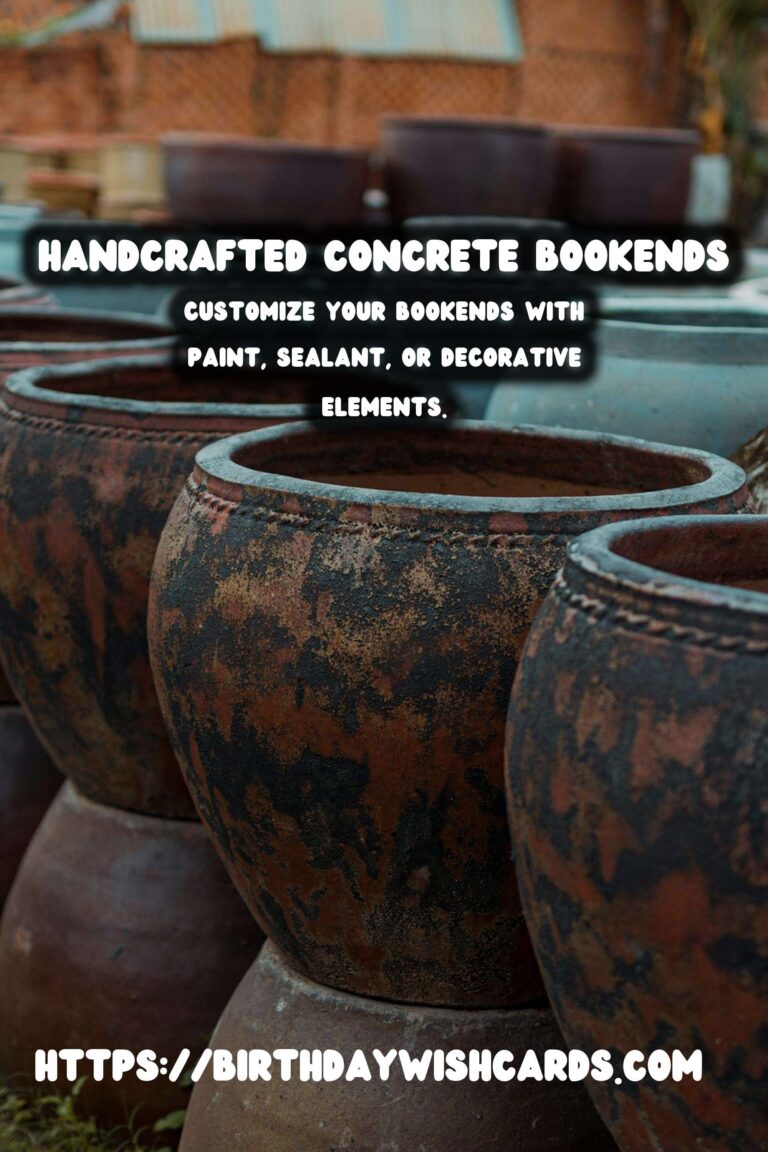 DIY Concrete Bookends: Personalize Your Space with Style