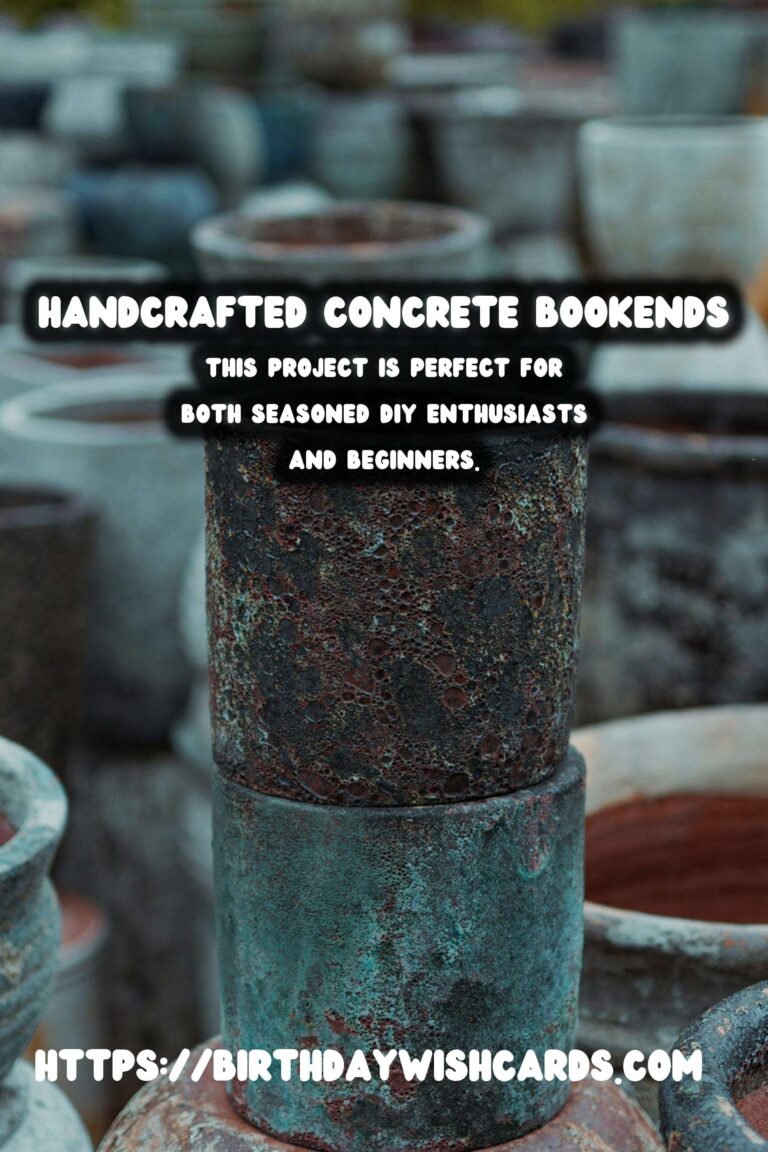 DIY Concrete Bookends: Personalize Your Space with Style