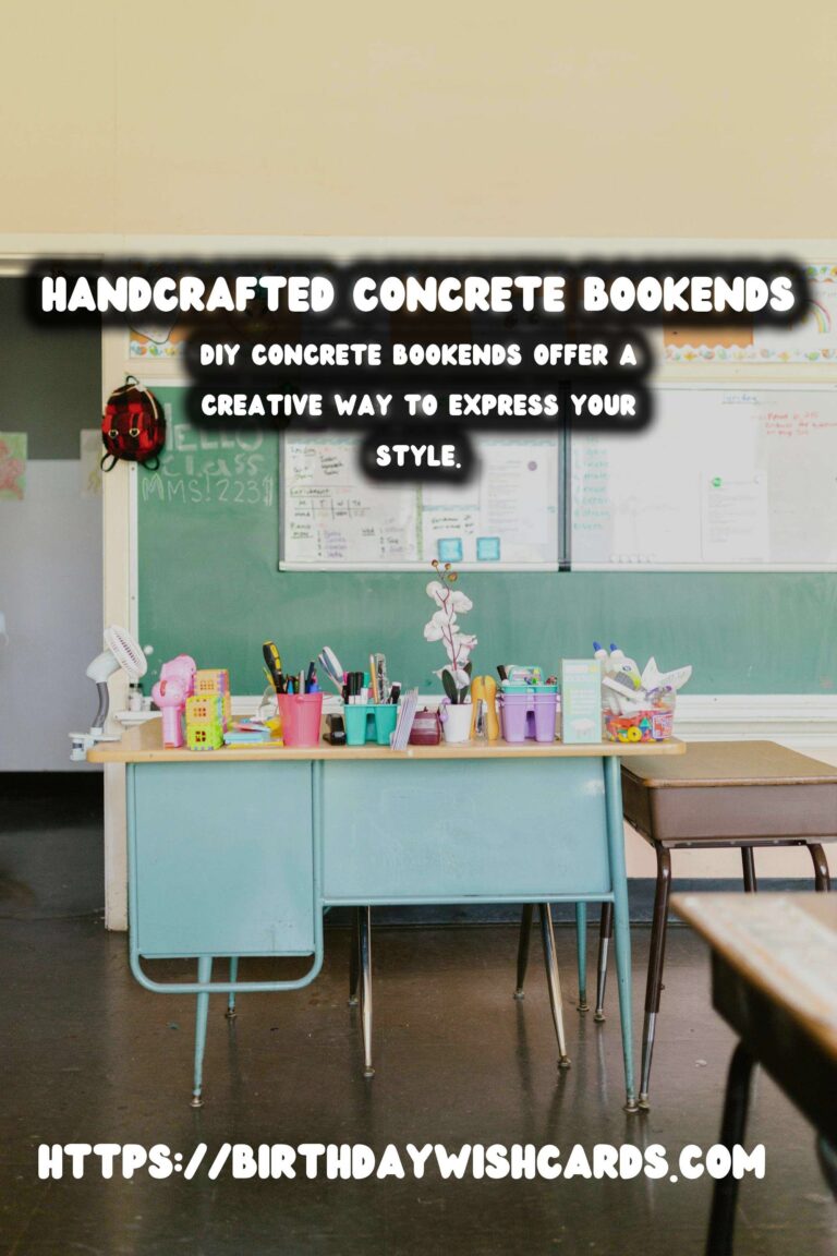 DIY Concrete Bookends: Personalize Your Space with Style