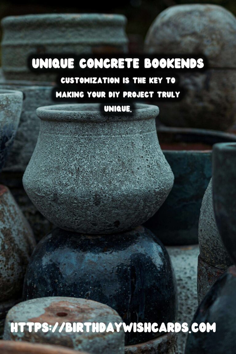 DIY Concrete Bookends with Unique Shapes for a Stylish Home