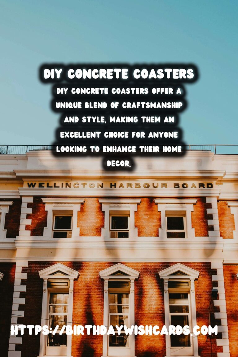 DIY Concrete Coasters: Modern Home Accessories to Elevate Your Style