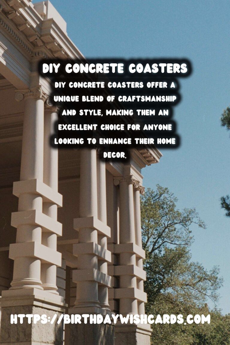 DIY Concrete Coasters: Modern Home Accessories to Elevate Your Style