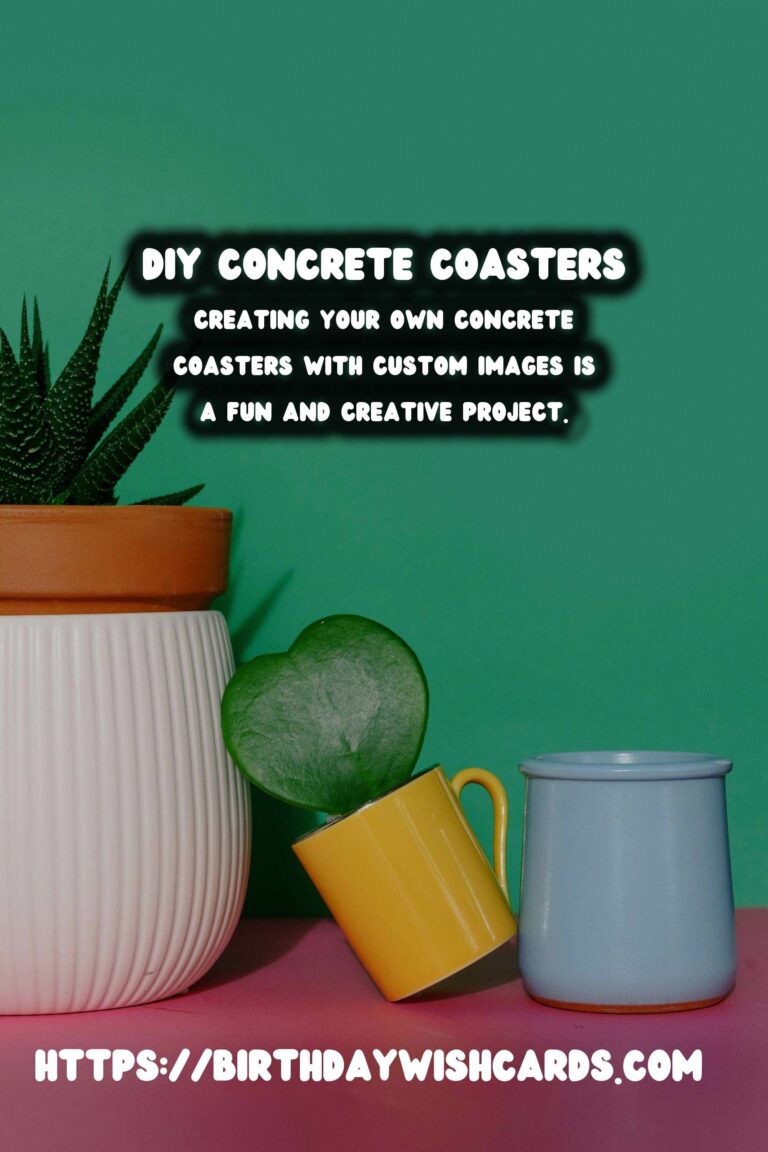 DIY Concrete Coasters with Custom Images: A Step-by-Step Guide