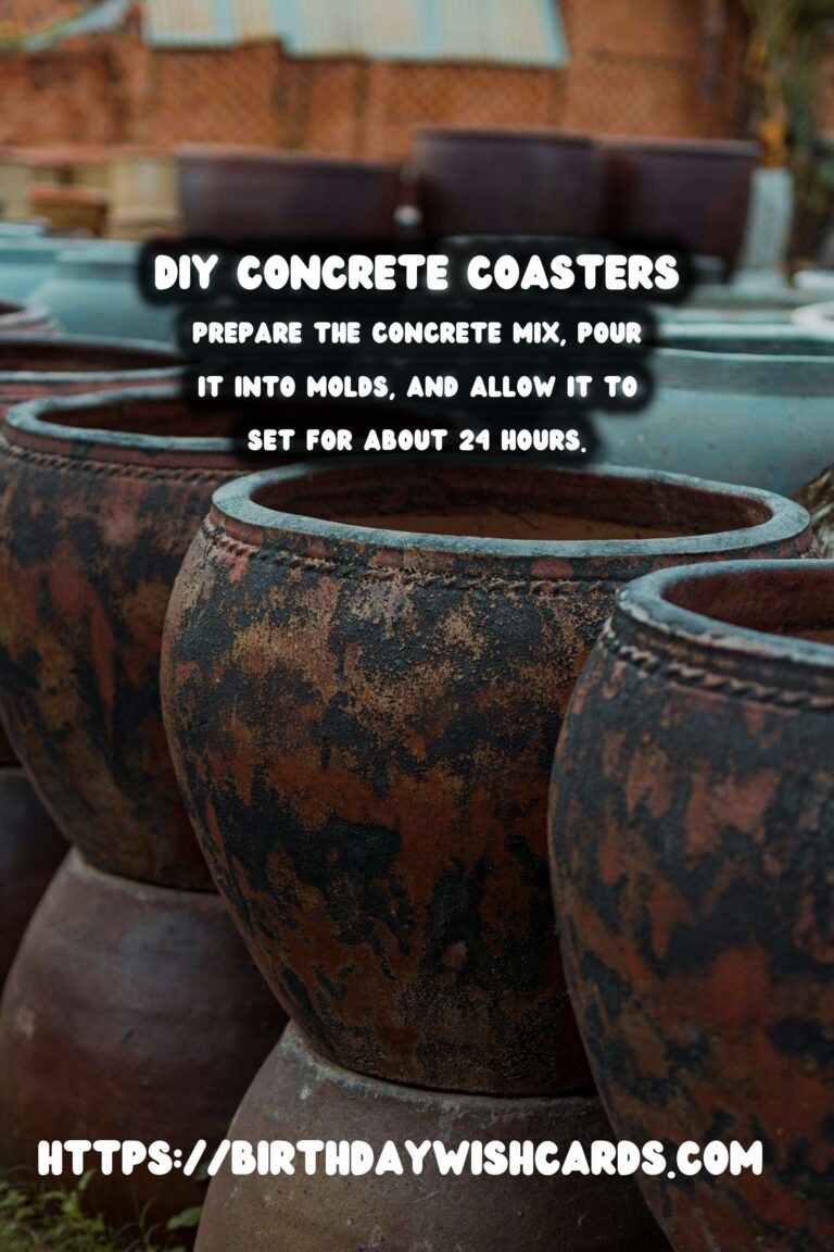 DIY Concrete Coasters with Custom Images: A Step-by-Step Guide