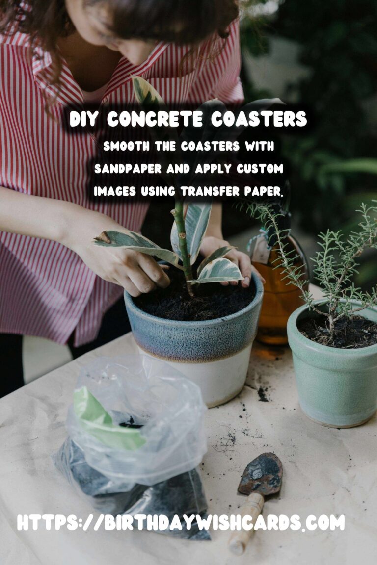 DIY Concrete Coasters with Custom Images: A Step-by-Step Guide