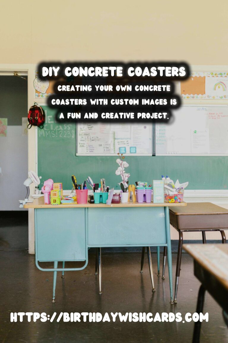 DIY Concrete Coasters with Custom Images: A Step-by-Step Guide