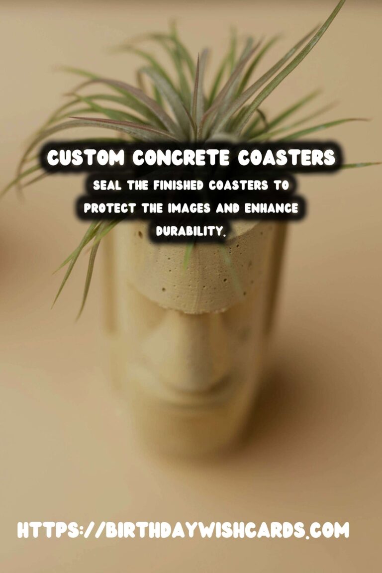 DIY Concrete Coasters with Photo Transfer: A Creative Guide