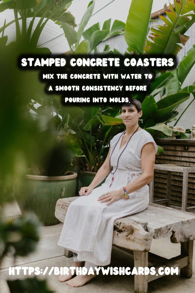 DIY Concrete Coasters with Stamped Designs: A Step-by-Step Guide