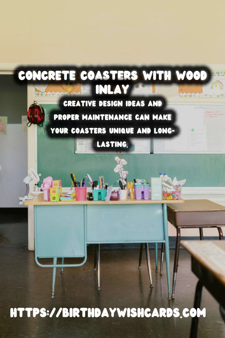 DIY Concrete Coasters with Wood Inlay: A Stylish Addition to Your Home