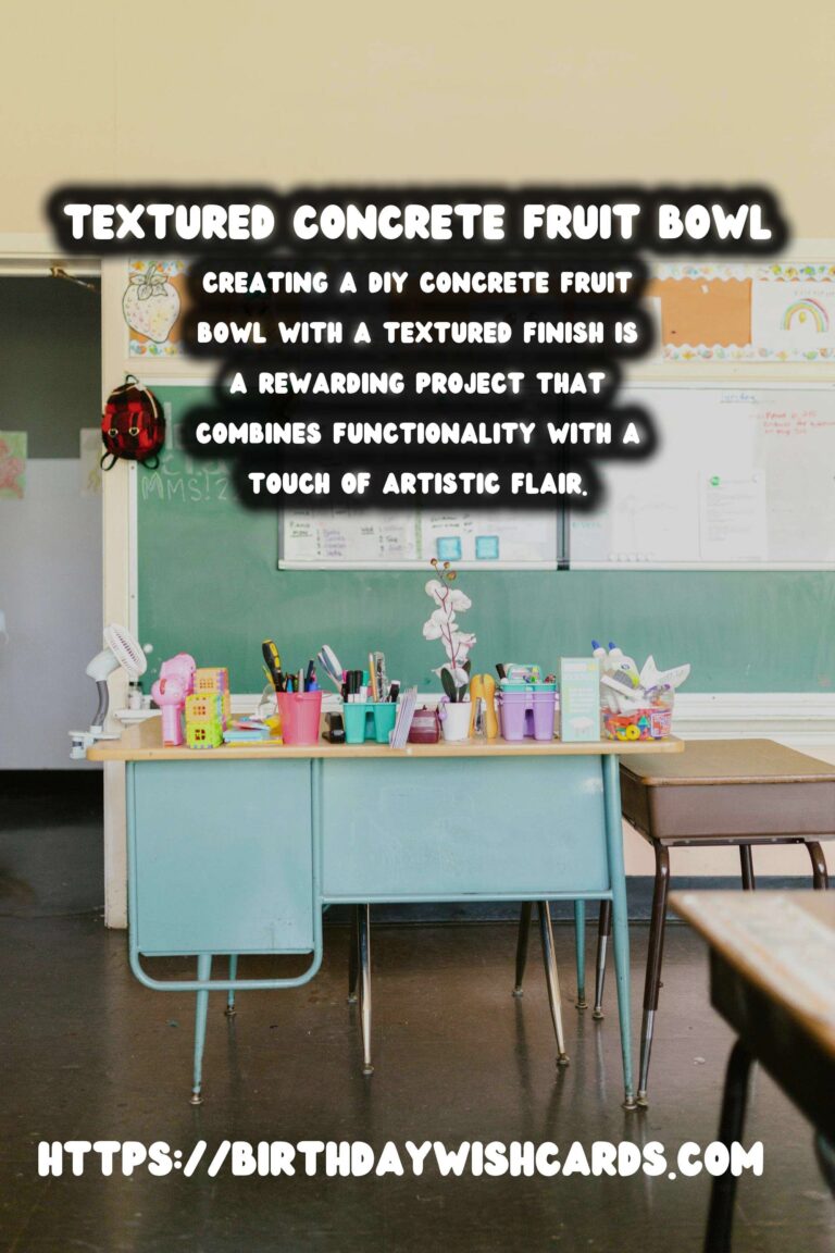 DIY Concrete Fruit Bowl: How to Achieve a Textured Finish