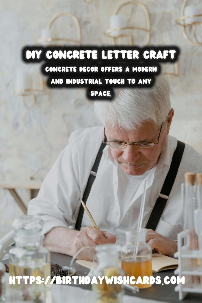 DIY Concrete Letter Decor: A Comprehensive Guide