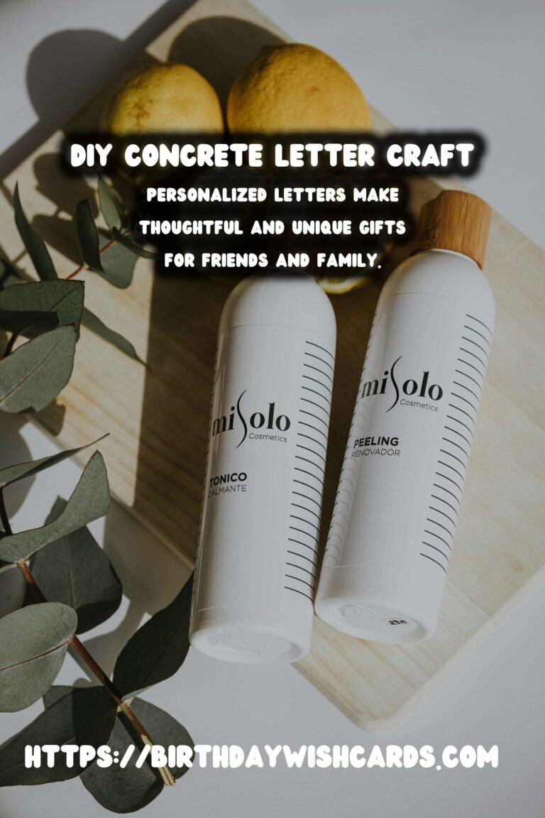 DIY Concrete Letter Decor: A Comprehensive Guide