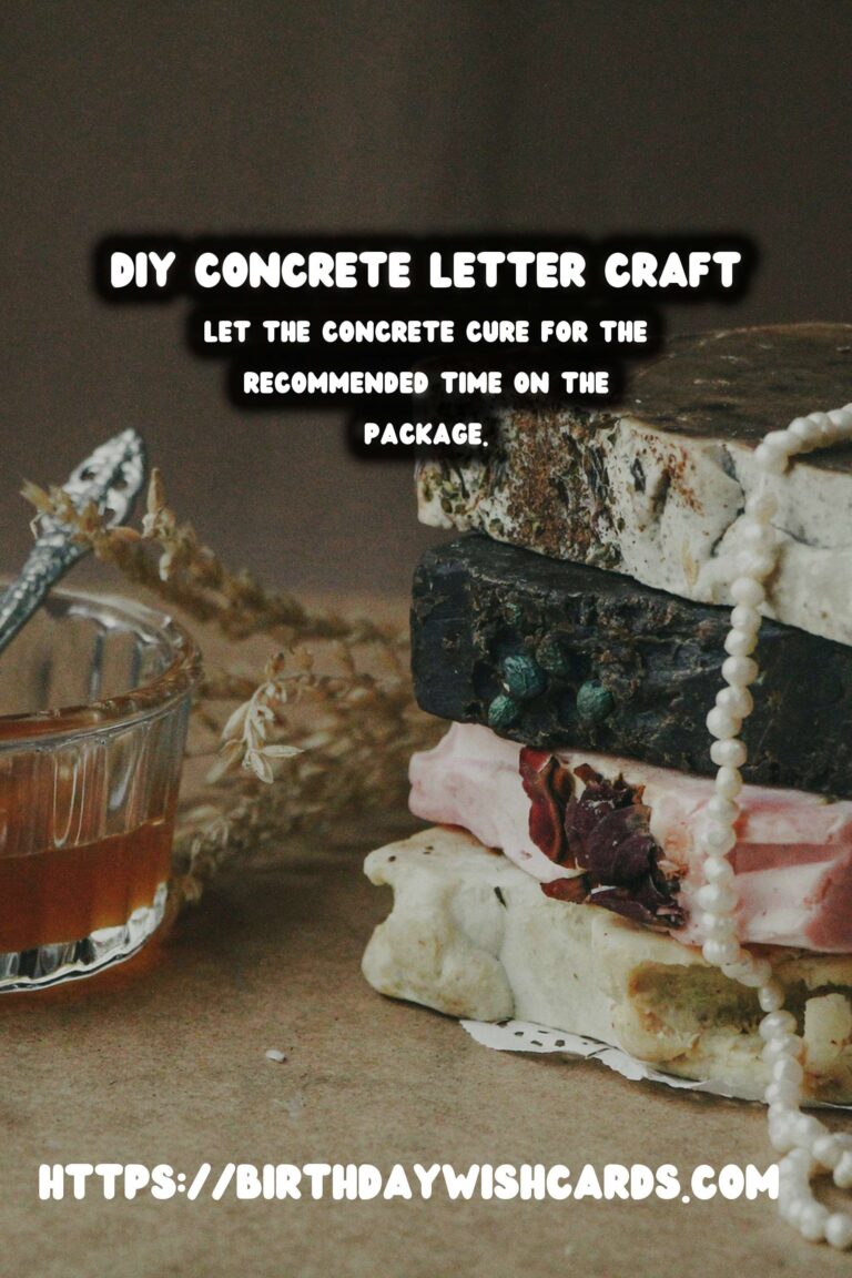 DIY Concrete Letter Decor: A Comprehensive Guide