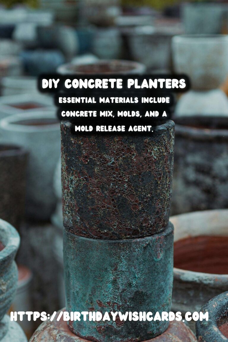 DIY Concrete Outdoor Planters: Create Stunning Garden Features