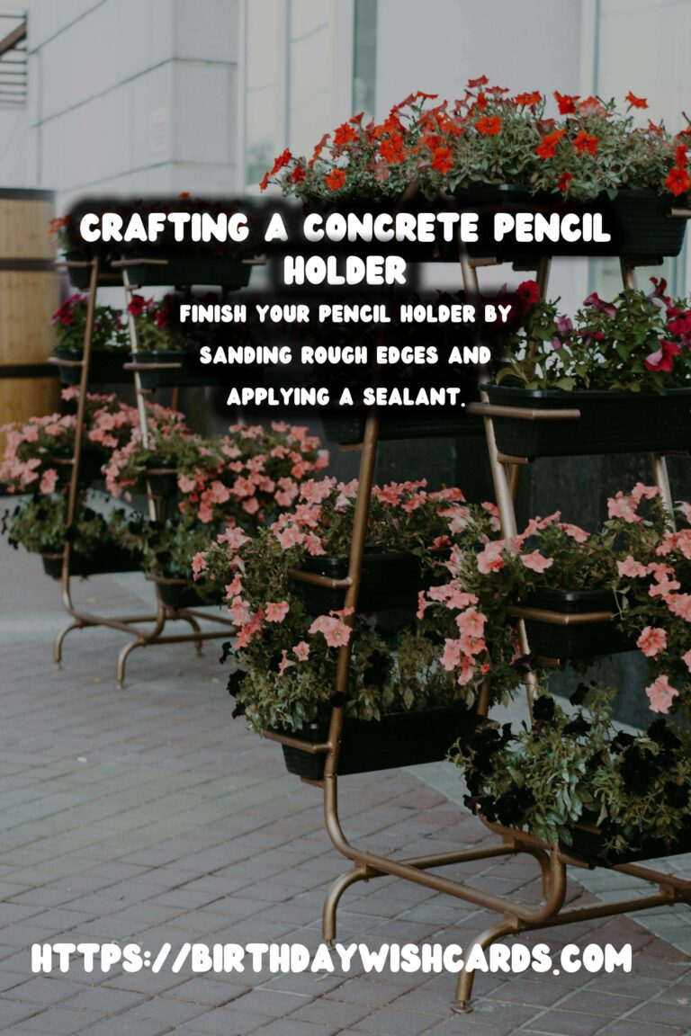 DIY Concrete Pencil Holder: A Step-by-Step Guide to Crafting Your Own