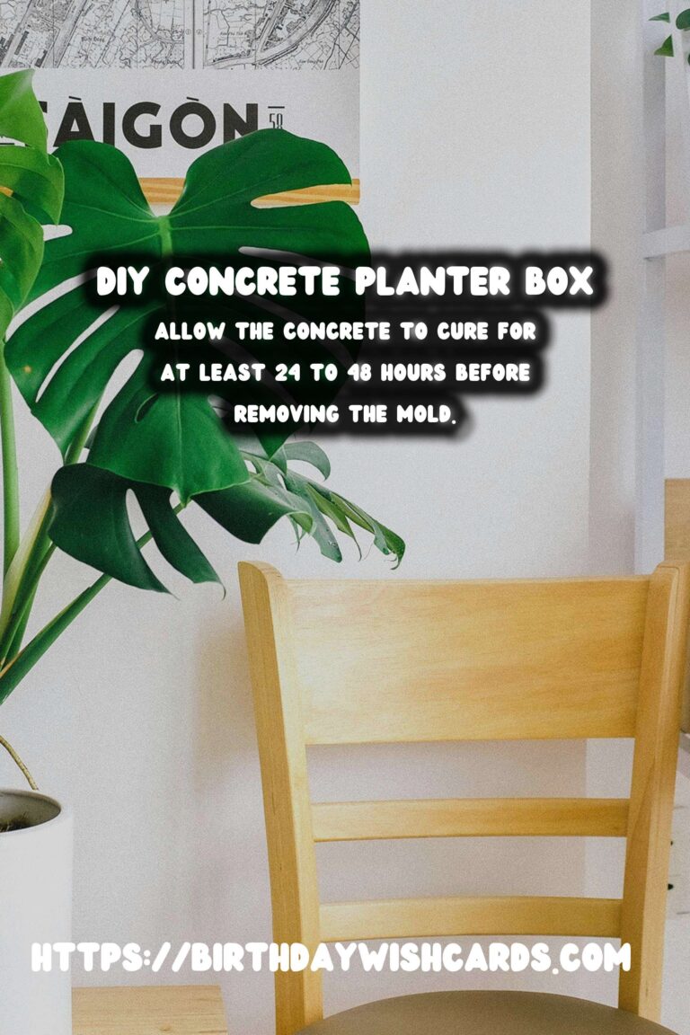 DIY Concrete Planter Box for Patio: A Step-by-Step Guide