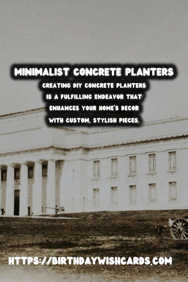 DIY Concrete Planters: Crafting Modern and Minimalist Designs