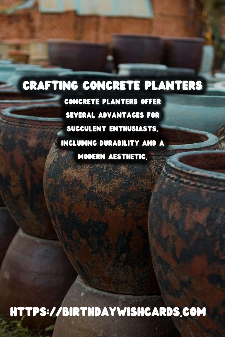 DIY Concrete Planters: Crafting Succulent Arrangements at Home