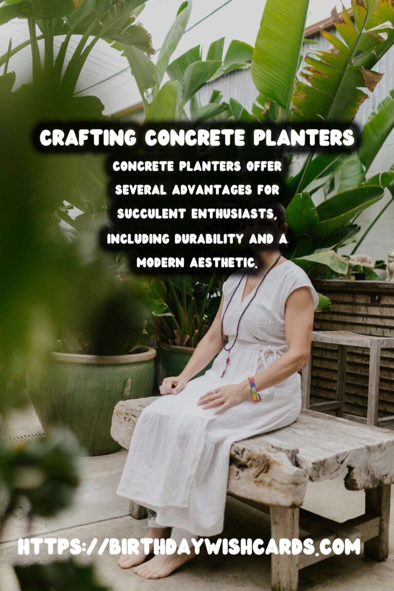DIY Concrete Planters: Crafting Succulent Arrangements at Home