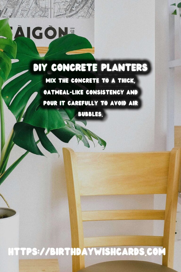 DIY Concrete Planters for Large Outdoor Plants: A Step-by-Step Guide