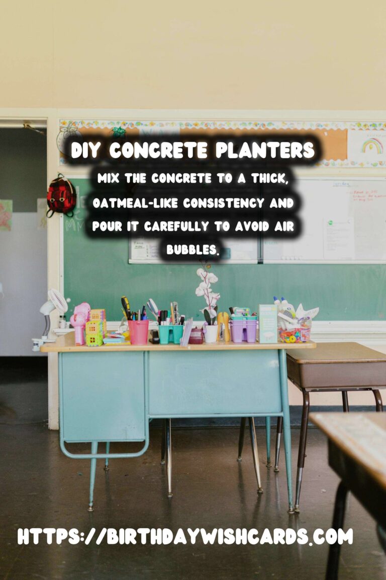DIY Concrete Planters for Large Outdoor Plants: A Step-by-Step Guide