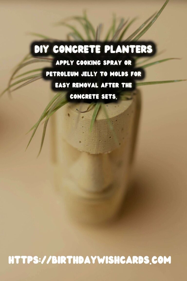 DIY Concrete Planters for Large Outdoor Plants: A Step-by-Step Guide