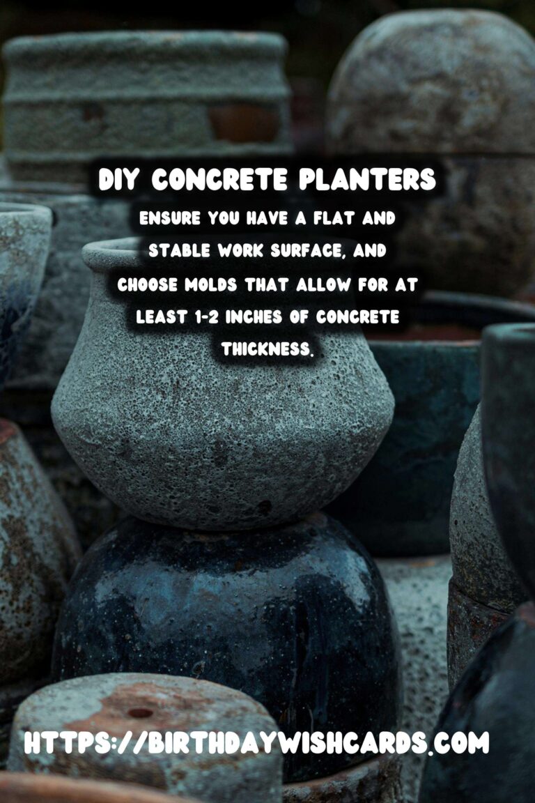 DIY Concrete Planters for Large Outdoor Plants: A Step-by-Step Guide