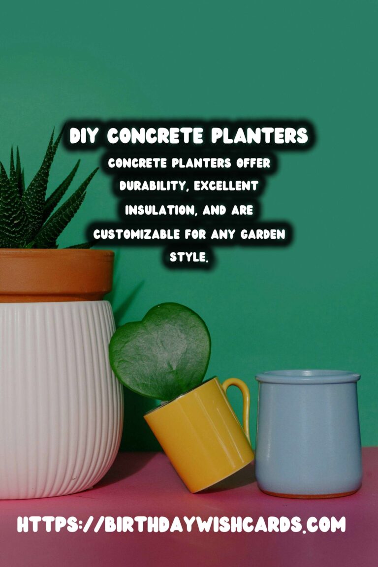 DIY Concrete Planters for Large Outdoor Plants: A Step-by-Step Guide