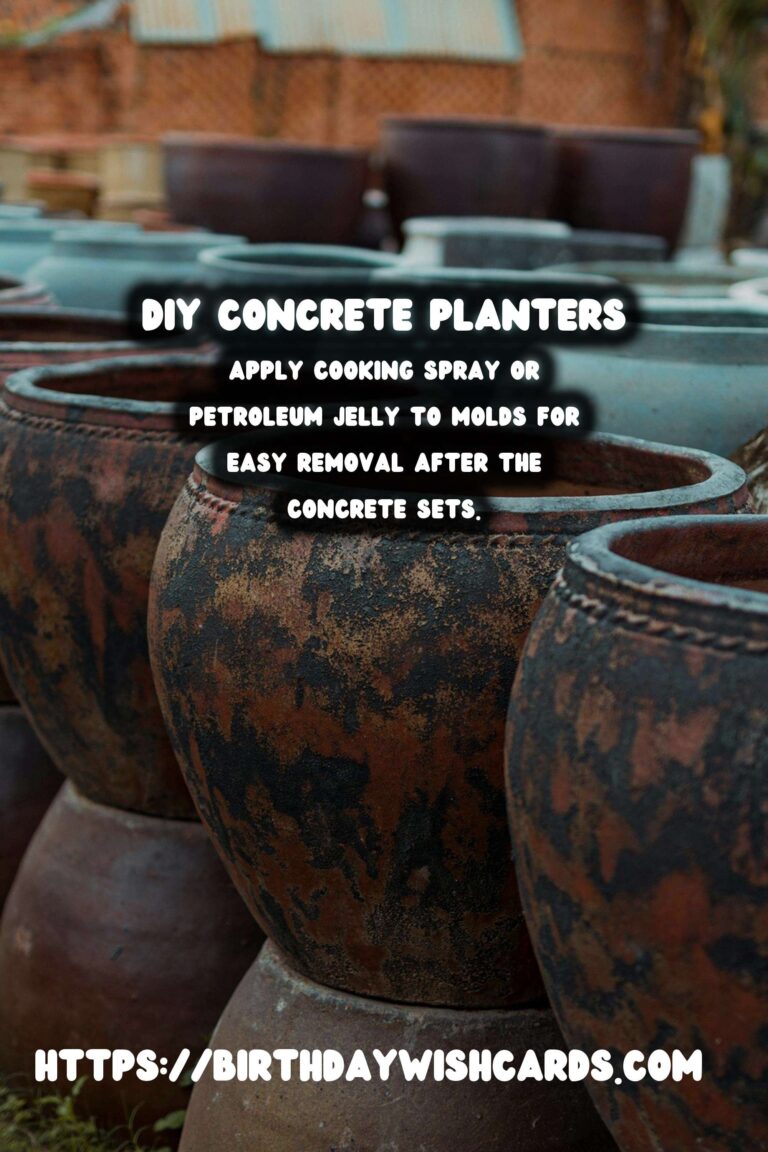 DIY Concrete Planters for Large Outdoor Plants: A Step-by-Step Guide