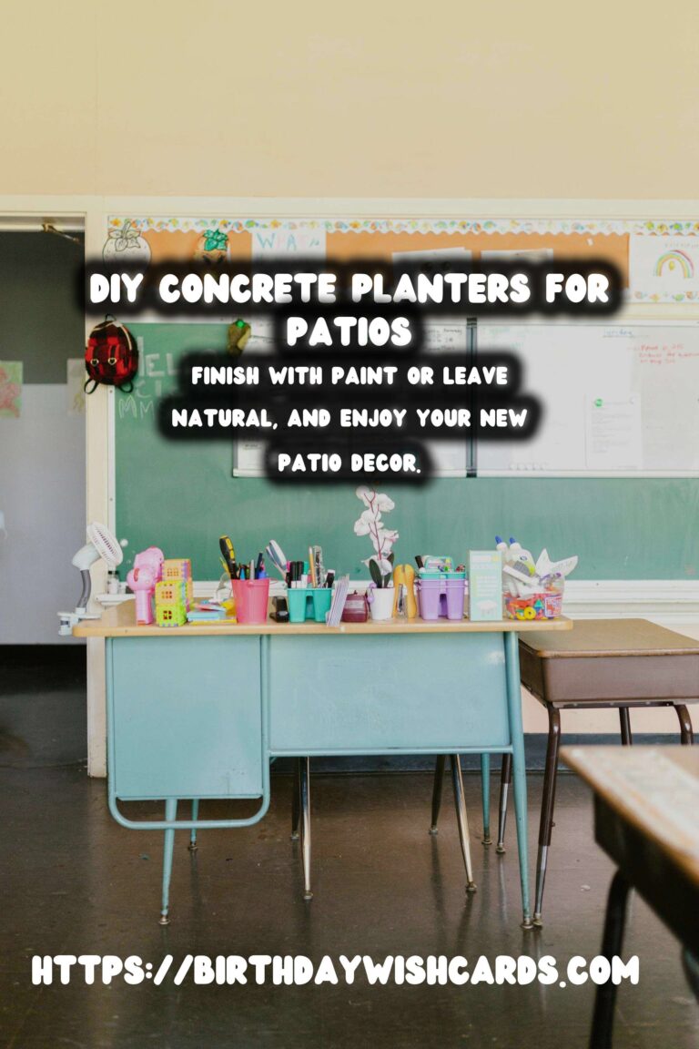 DIY Concrete Planters for Patio Decor: A Step-by-Step Guide