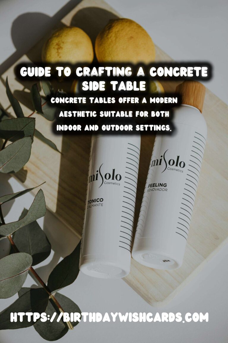 DIY Concrete Side Table: A Step-by-Step Guide for Crafting Your Own
