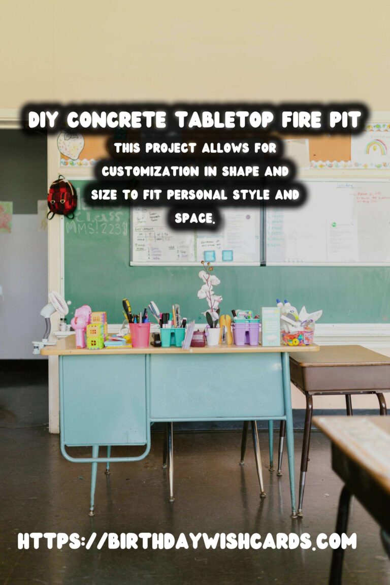 DIY Concrete Tabletop Fire Pit: A Cozy Addition to Your Outdoor Space