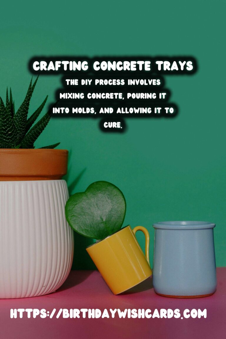 DIY Concrete Trays: A Stylish Addition to Bedroom Decor