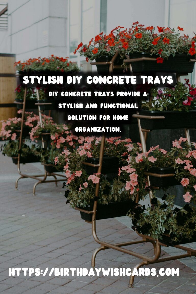 DIY Concrete Trays: A Stylish Solution for Home Organization