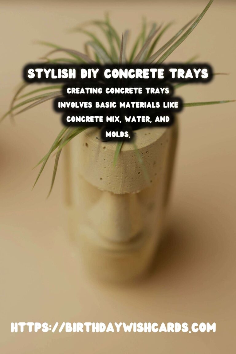 DIY Concrete Trays: A Stylish Solution for Home Organization