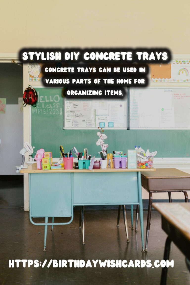 DIY Concrete Trays: A Stylish Solution for Home Organization