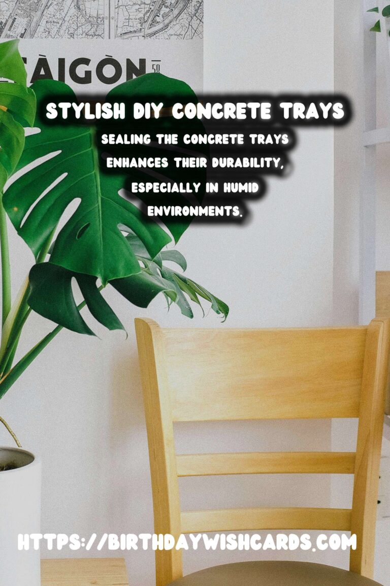 DIY Concrete Trays: A Stylish Solution for Home Organization