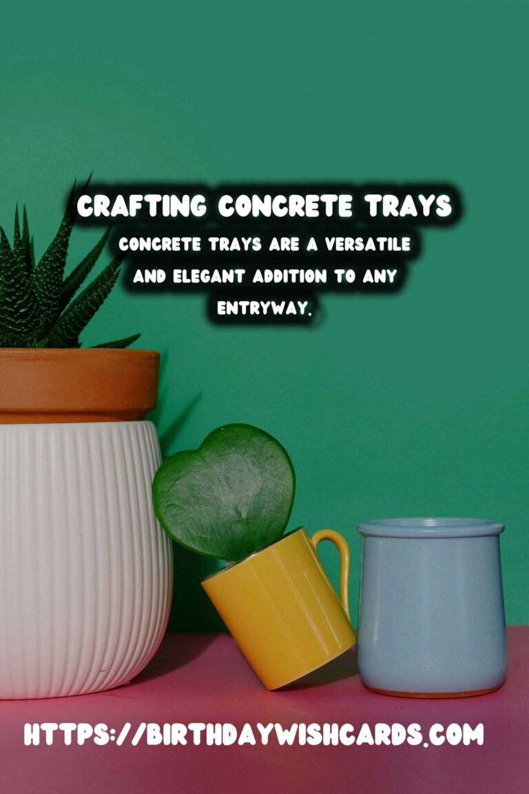 DIY Concrete Trays: Crafting Elegant Entryway Accessories