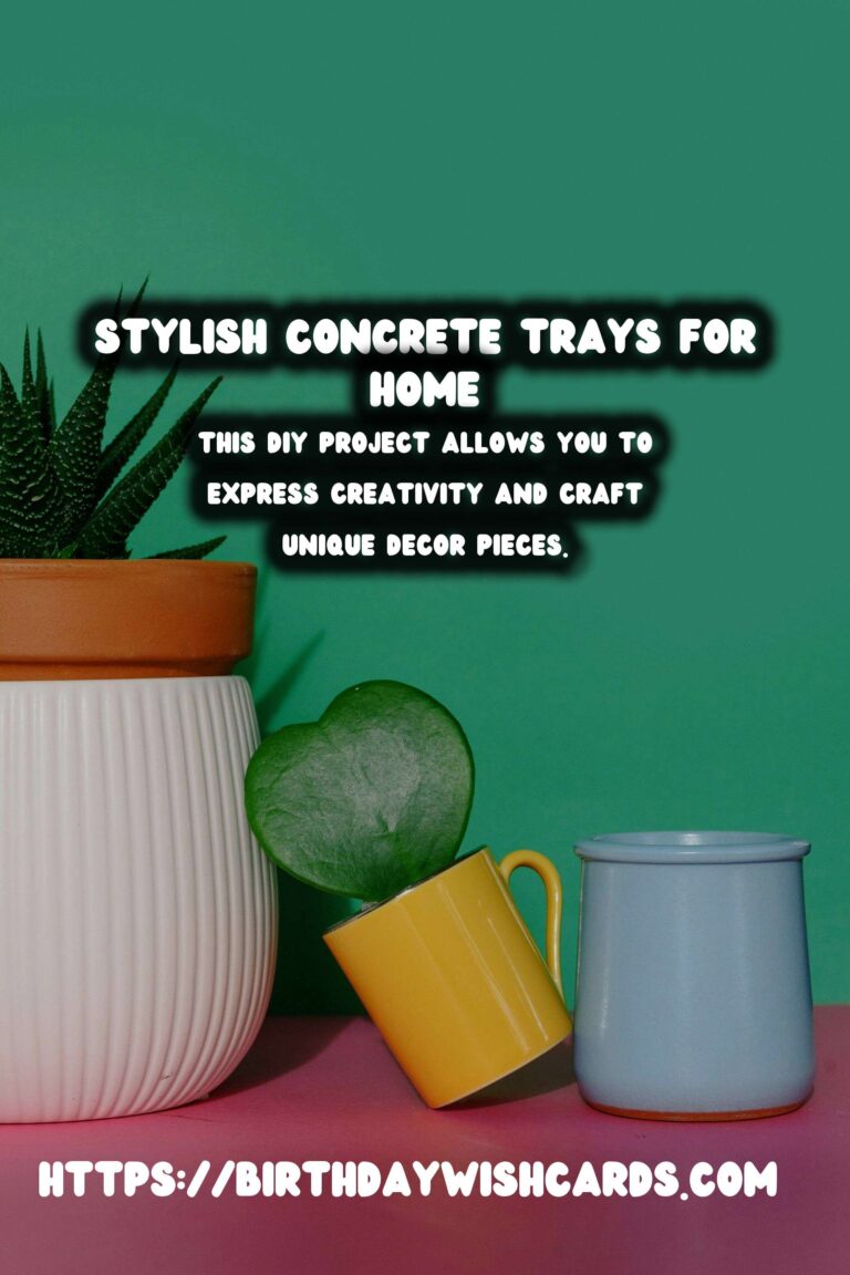 DIY Concrete Trays: Elevate Your Home Decor with Style and Functionality