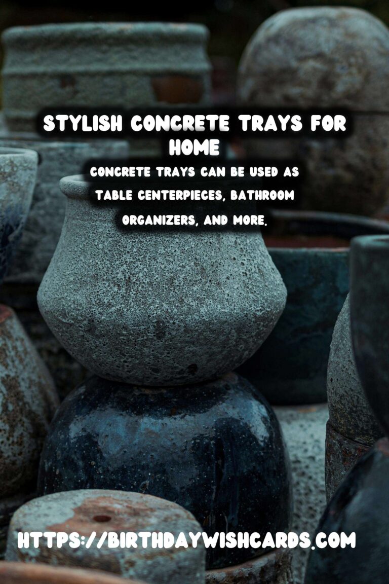 DIY Concrete Trays: Elevate Your Home Decor with Style and Functionality
