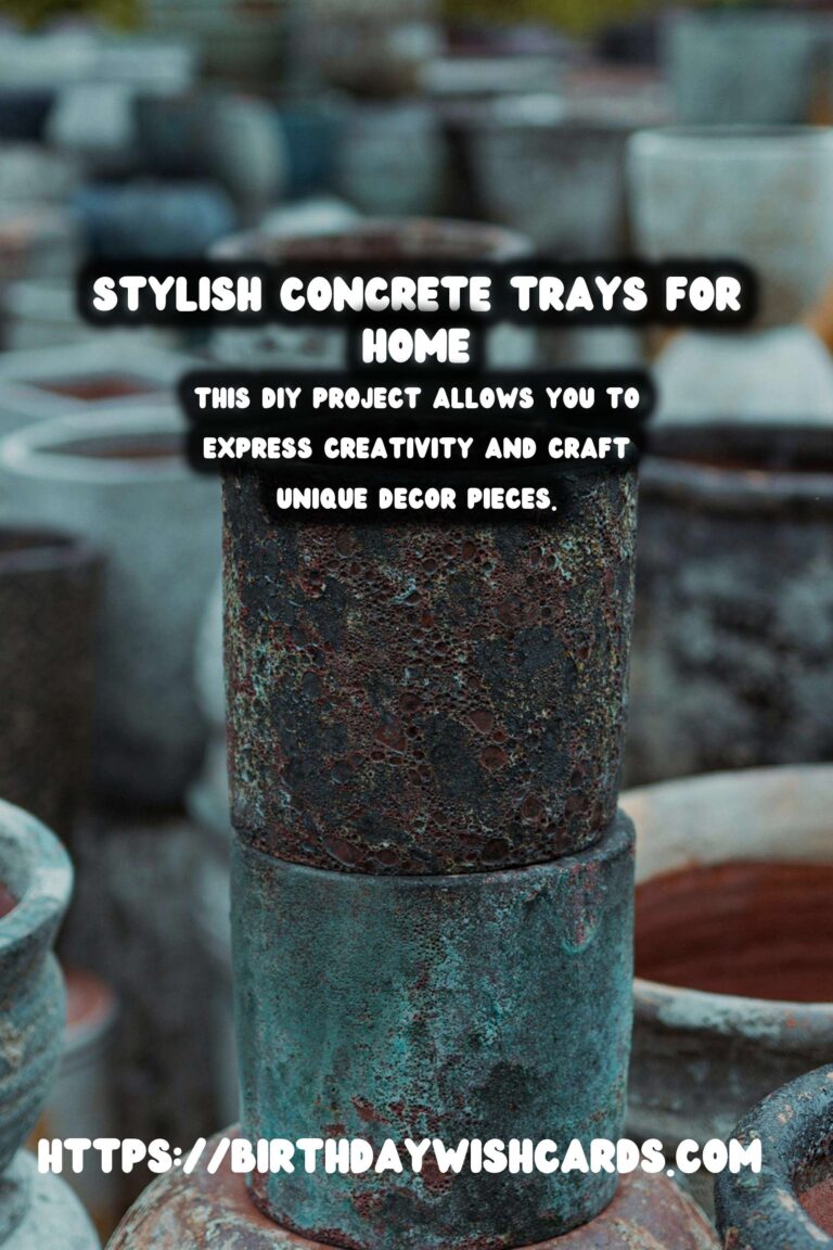 DIY Concrete Trays: Elevate Your Home Decor with Style and Functionality