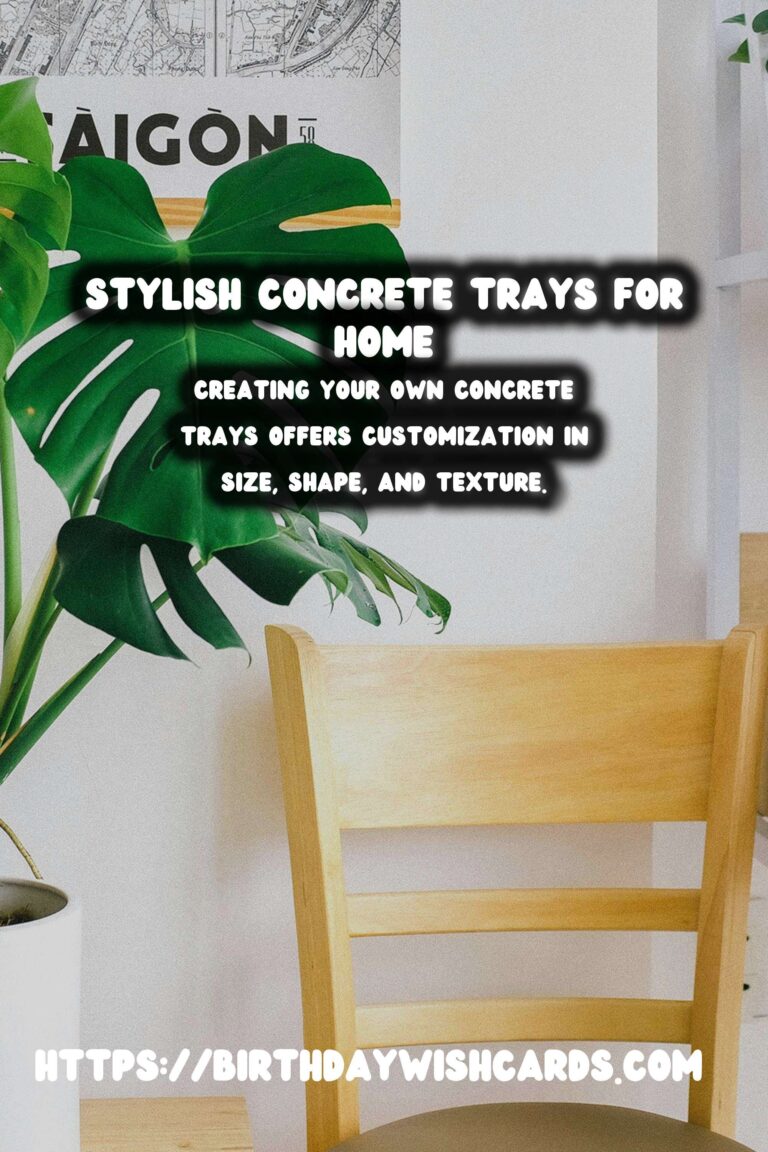 DIY Concrete Trays: Elevate Your Home Decor with Style and Functionality