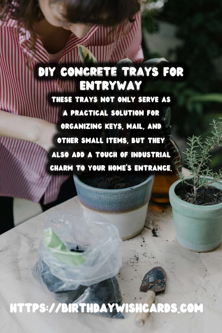 DIY Concrete Trays for Entryway: Step-by-Step Guide