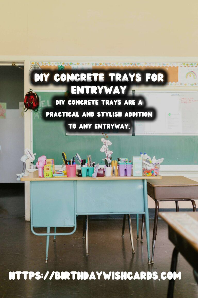 DIY Concrete Trays for Entryway: Step-by-Step Guide