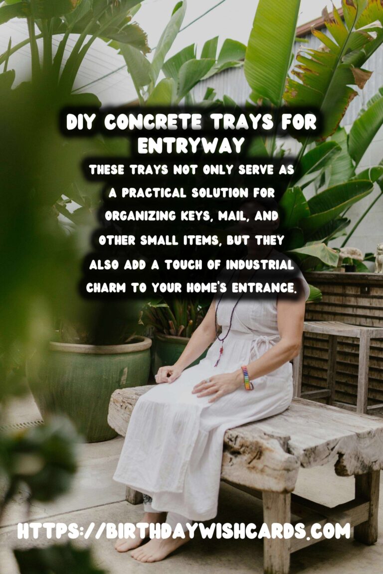 DIY Concrete Trays for Entryway: Step-by-Step Guide