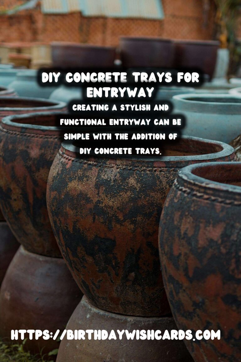 DIY Concrete Trays for Entryway: Step-by-Step Guide